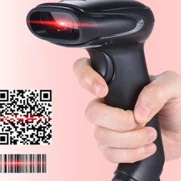 2D Barcode Hand Held Scanner W/ Stand
