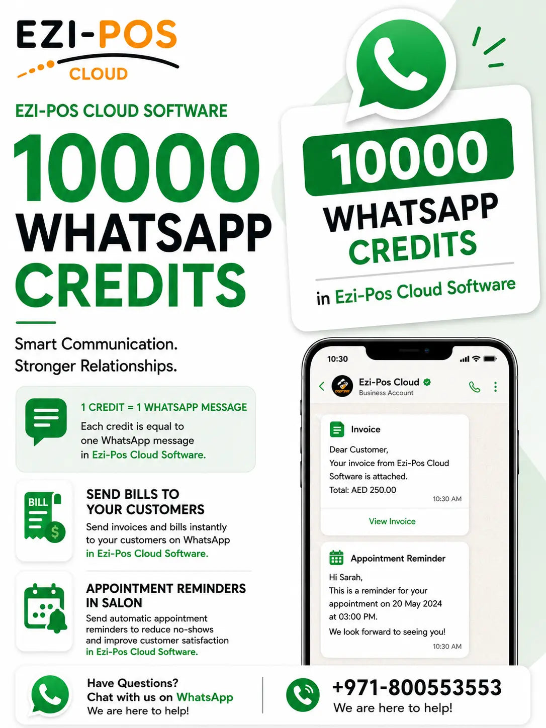 WhatsApp Credits 10000 Ezi-Pos Cloud