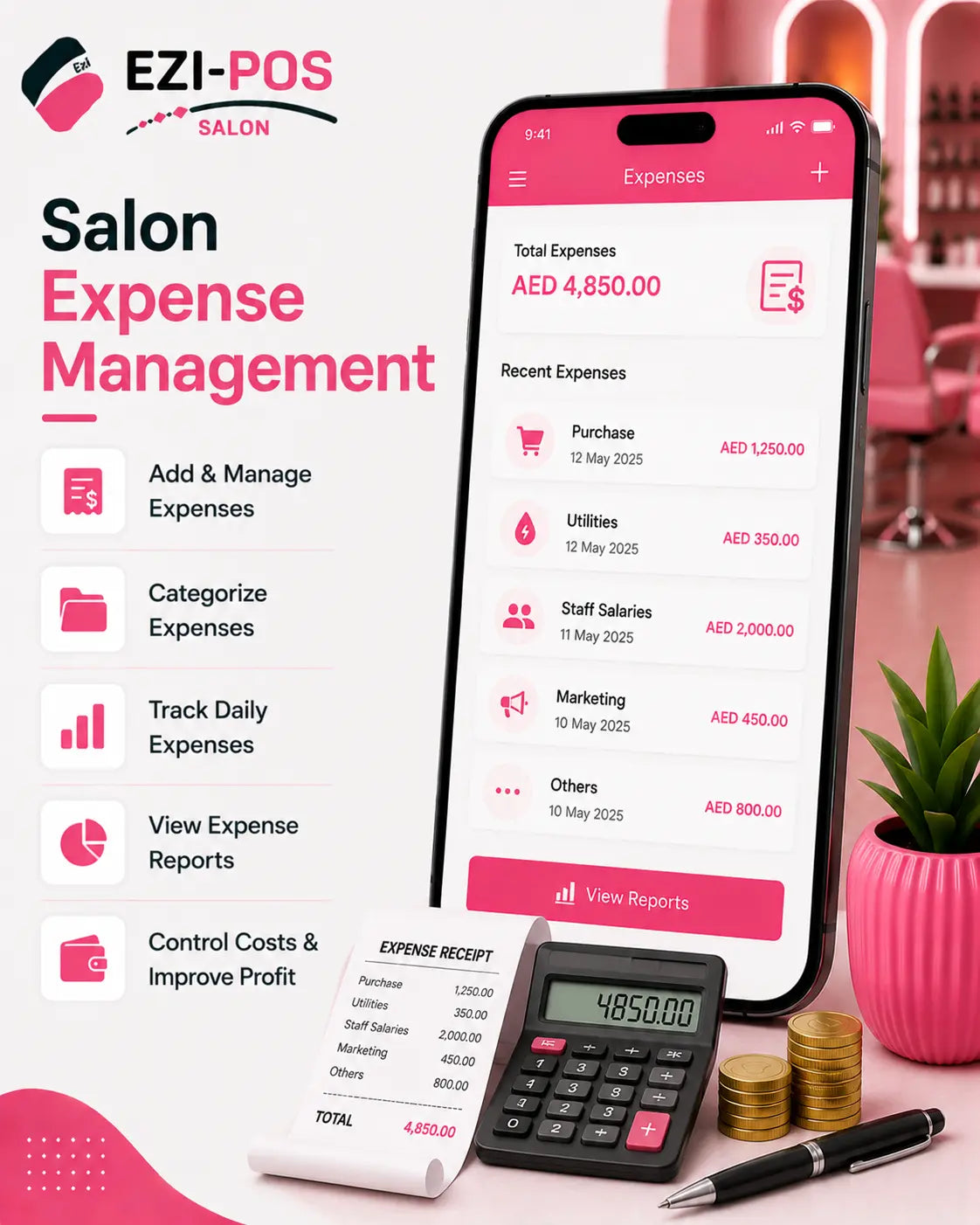 Staff Commission Management System for Salons Ezi-Pos Cloud