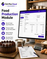 Food Production Module for Restaurants & Bakeries Ezi-Pos Cloud