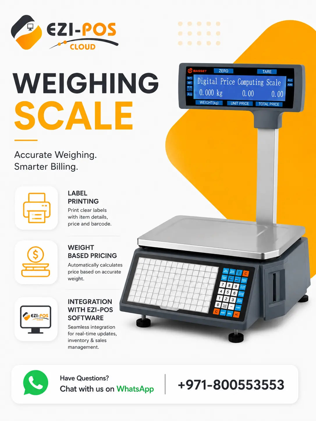 Weighing Scale for Ezi-Pos Software Ezi-Pos Cloud
