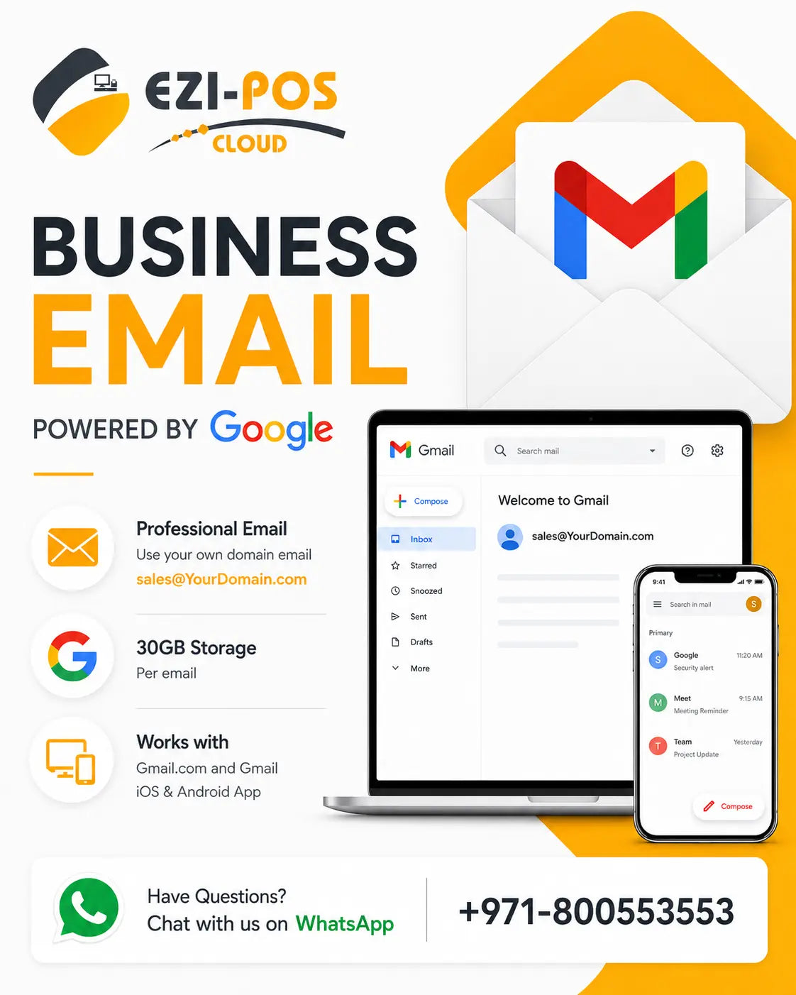 Business Email Ezi-Pos Cloud