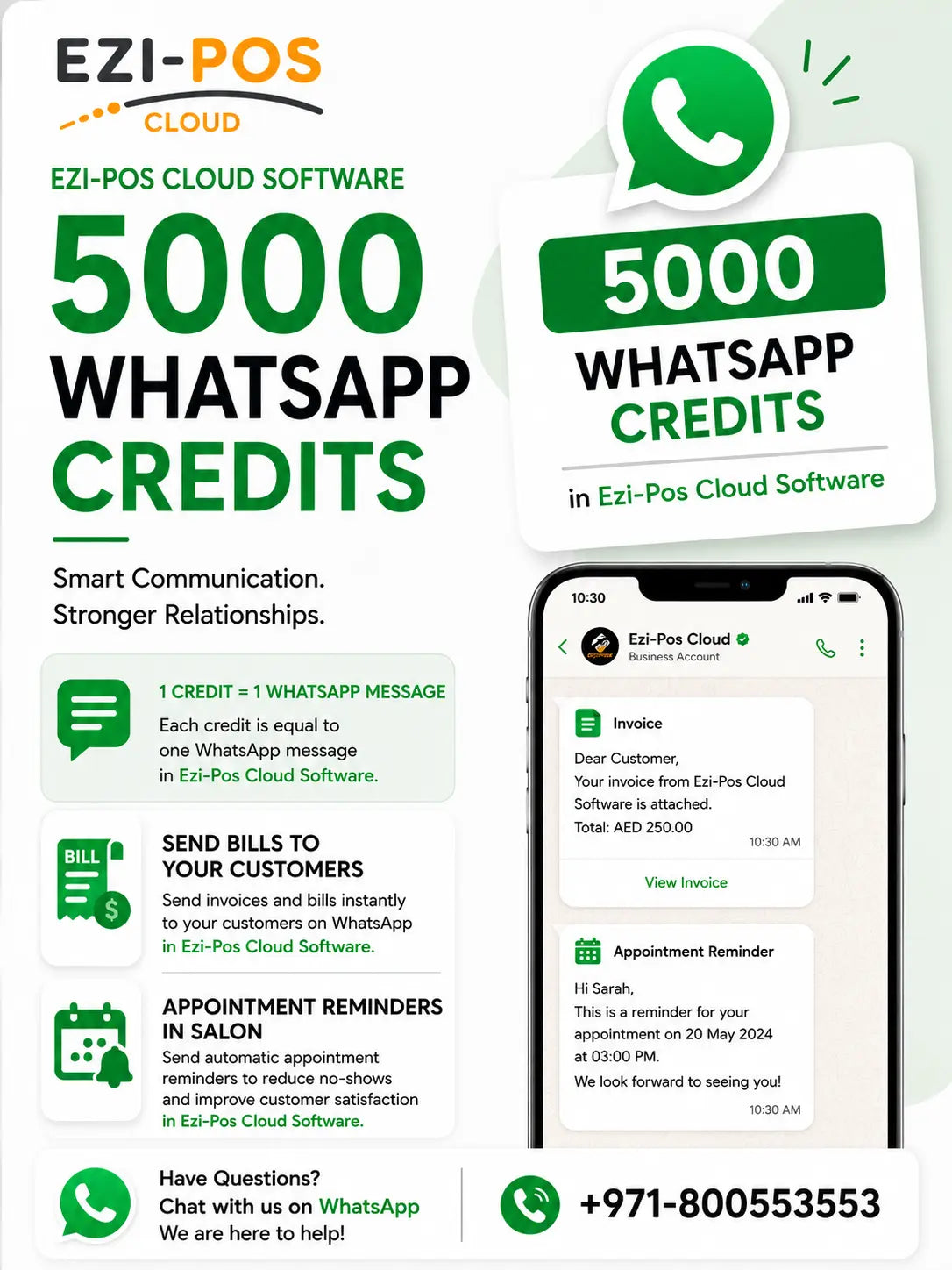 WhatsApp Credits 5000 Ezi-Pos Cloud