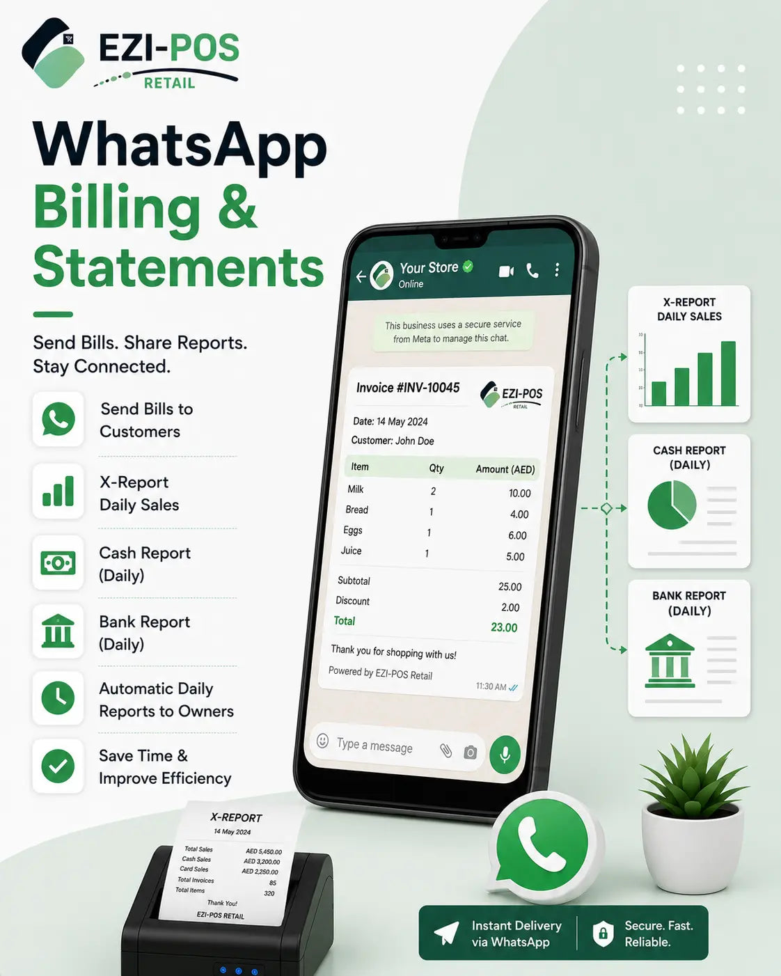 WhatsApp Billing & Statements System Ezi-Pos Cloud