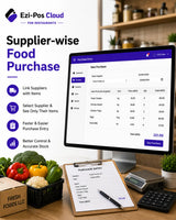 Supplier-wise Food Purchase System for Restaurants Ezi-Pos Cloud