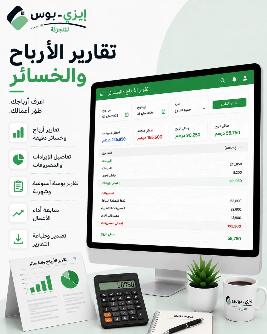Profit & Loss Reports for Retail Stores Ezi-Pos Cloud