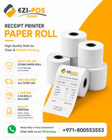 Paper Rolls 1 Carton (50 Rolls) Ezi-Pos Cloud
