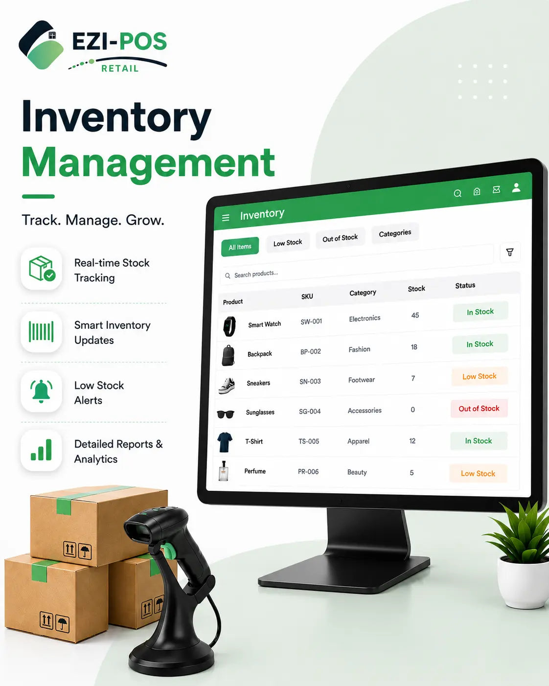 Inventory Management System for Retail Stores Ezi-Pos Cloud