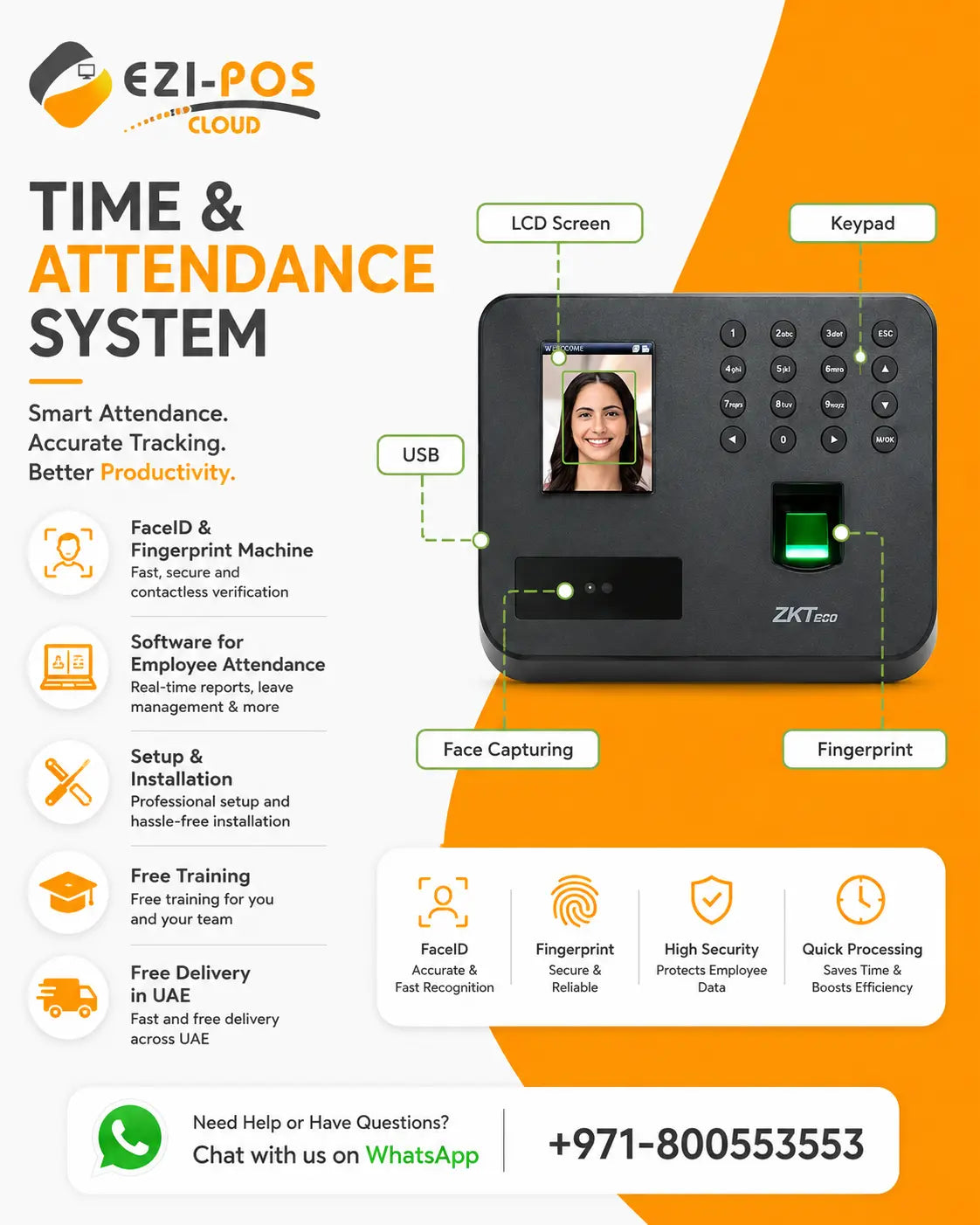 Time & Attendance System Ezi-Pos Cloud